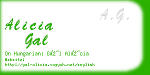 alicia gal business card